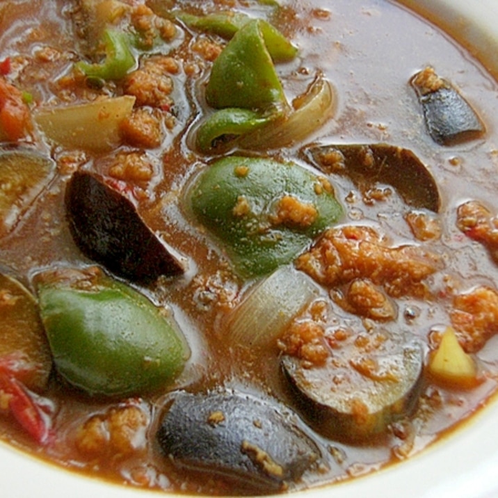 カニ缶で❤サラサラな夏野菜カレー♪（トマト他）